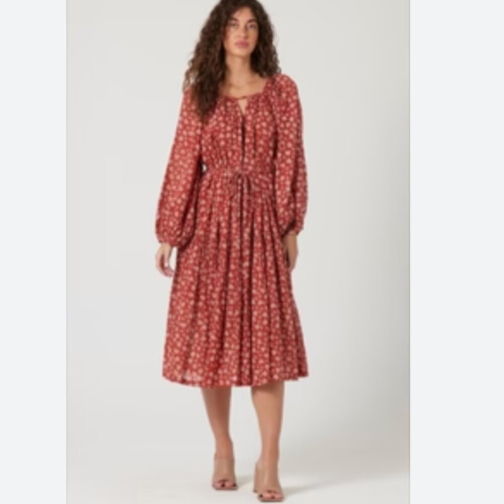 BILA 77 Talia Maxi Peasant Cotton Dress